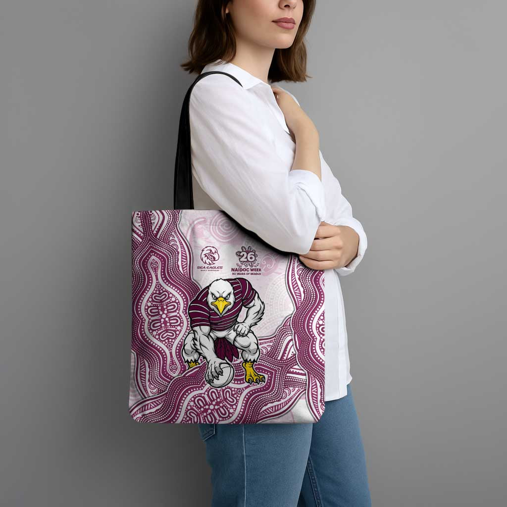 Manly Warringah Sea Eagles NAIDOC Week 2026 Tote Bag First Nations of Australia Aboriginal Mascot Rugby