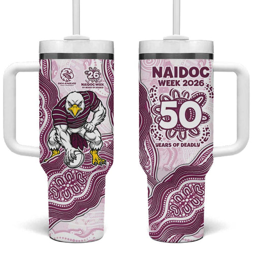 Manly Warringah Sea Eagles NAIDOC Week 2026 Tumbler With Handle First Nations of Australia Aboriginal Mascot Rugby