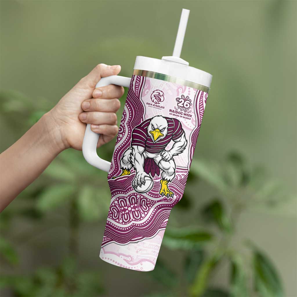 Manly Warringah Sea Eagles NAIDOC Week 2026 Tumbler With Handle First Nations of Australia Aboriginal Mascot Rugby