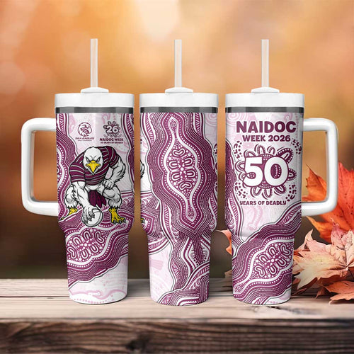 Manly Warringah Sea Eagles NAIDOC Week 2026 Tumbler With Handle First Nations of Australia Aboriginal Mascot Rugby