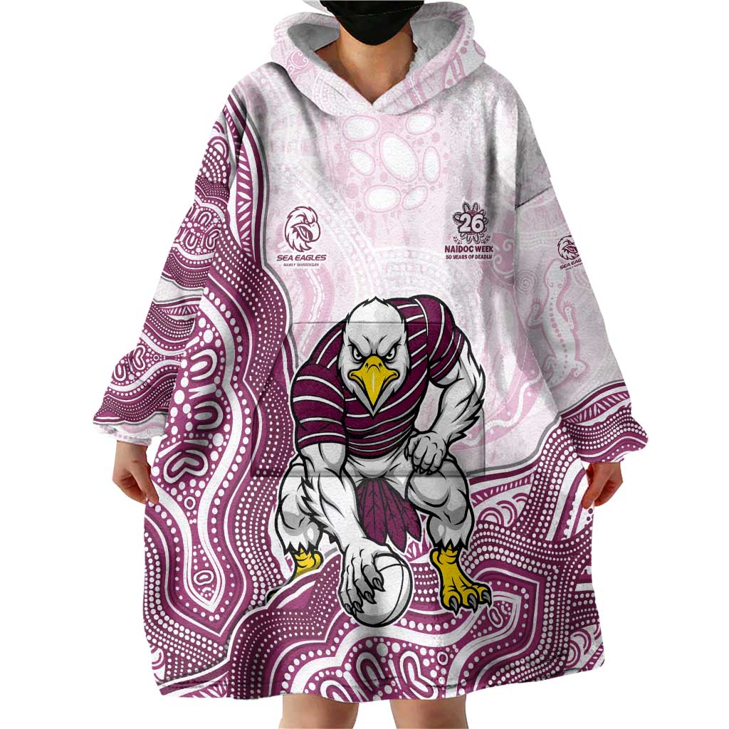 Manly Warringah Sea Eagles NAIDOC Week 2026 Wearable Blanket Hoodie First Nations of Australia Aboriginal Mascot Rugby