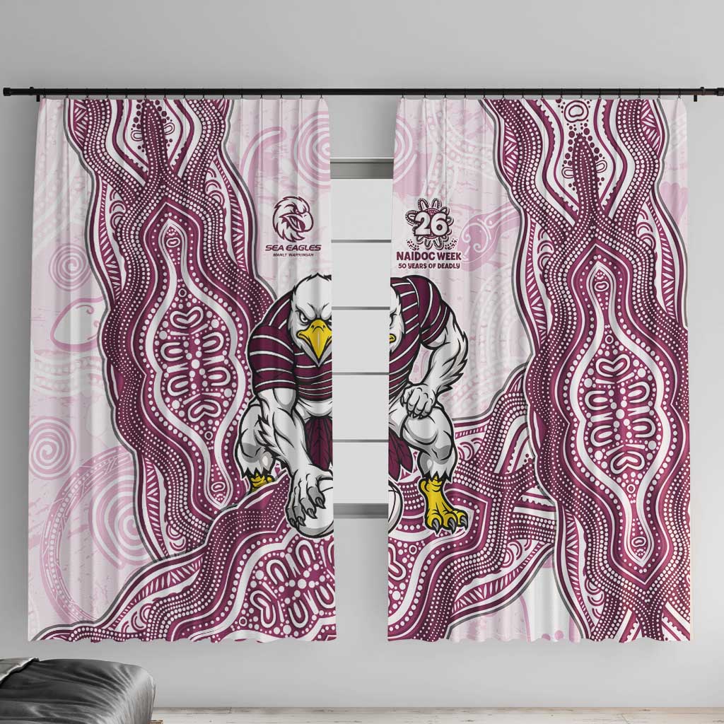Manly Warringah Sea Eagles NAIDOC Week 2026 Window Curtain First Nations of Australia Aboriginal Mascot Rugby