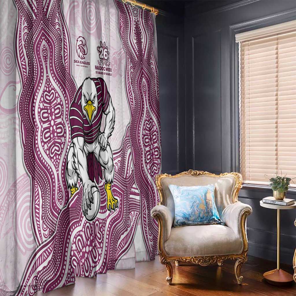Manly Warringah Sea Eagles NAIDOC Week 2026 Window Curtain First Nations of Australia Aboriginal Mascot Rugby
