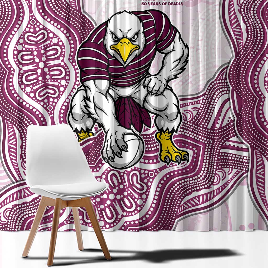 Manly Warringah Sea Eagles NAIDOC Week 2026 Window Curtain First Nations of Australia Aboriginal Mascot Rugby