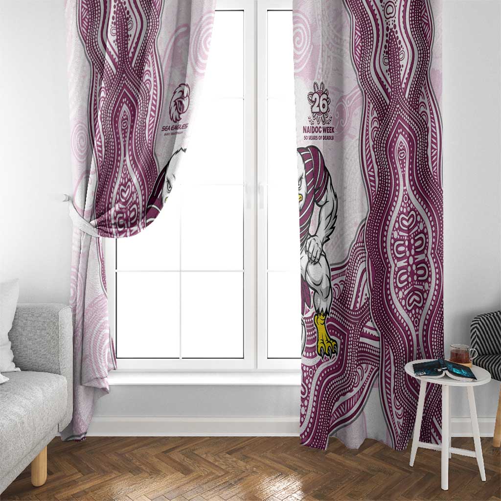 Manly Warringah Sea Eagles NAIDOC Week 2026 Window Curtain First Nations of Australia Aboriginal Mascot Rugby
