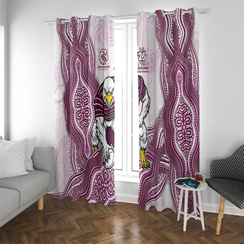 Manly Warringah Sea Eagles NAIDOC Week 2026 Window Curtain First Nations of Australia Aboriginal Mascot Rugby
