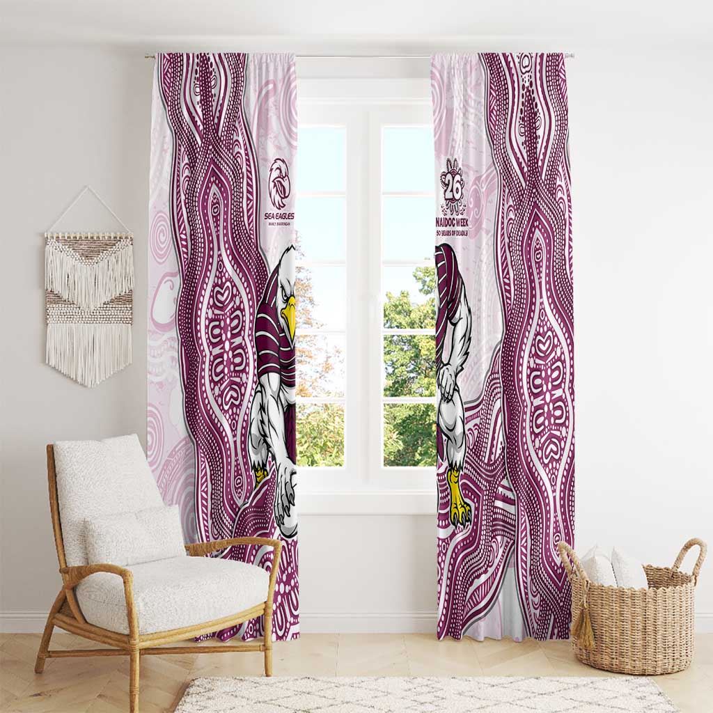 Manly Warringah Sea Eagles NAIDOC Week 2026 Window Curtain First Nations of Australia Aboriginal Mascot Rugby