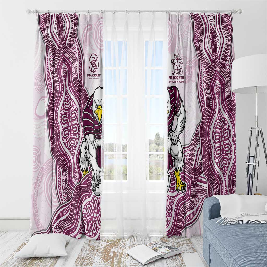 Manly Warringah Sea Eagles NAIDOC Week 2026 Window Curtain First Nations of Australia Aboriginal Mascot Rugby