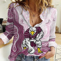 Manly Warringah Sea Eagles NAIDOC Week 2026 Women Casual Shirt First Nations of Australia Aboriginal Mascot Rugby