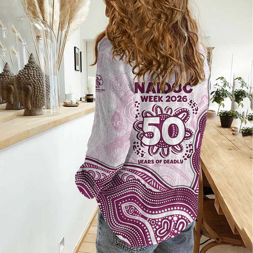 Manly Warringah Sea Eagles NAIDOC Week 2026 Women Casual Shirt First Nations of Australia Aboriginal Mascot Rugby