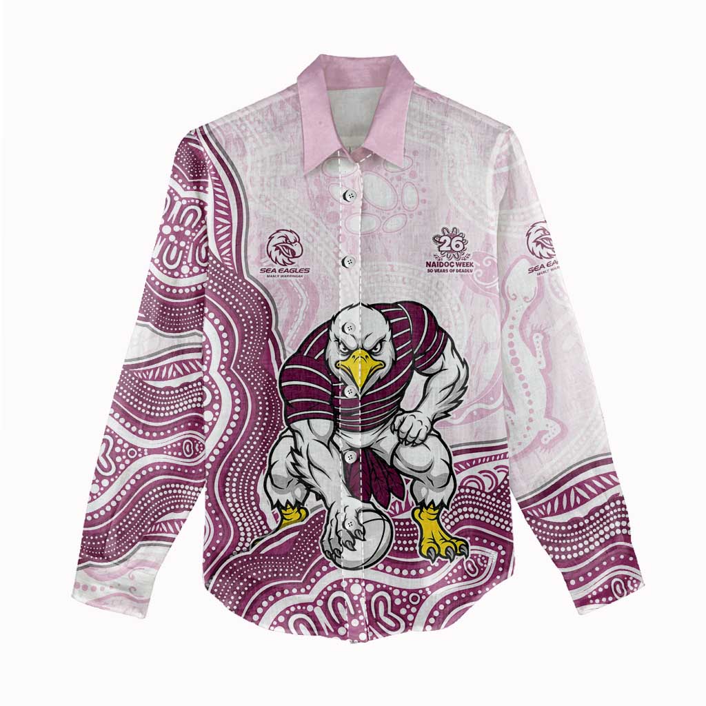 Manly Warringah Sea Eagles NAIDOC Week 2026 Women Casual Shirt First Nations of Australia Aboriginal Mascot Rugby
