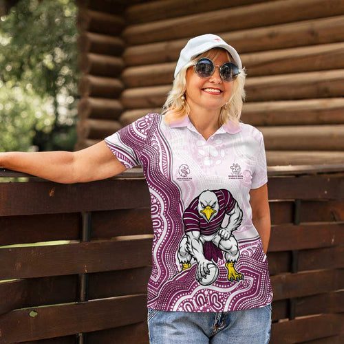 Manly Warringah Sea Eagles NAIDOC Week 2026 Women Polo Shirt First Nations of Australia Aboriginal Mascot Rugby