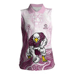 Manly Warringah Sea Eagles NAIDOC Week 2026 Women Sleeveless Polo Shirt First Nations of Australia Aboriginal Mascot Rugby
