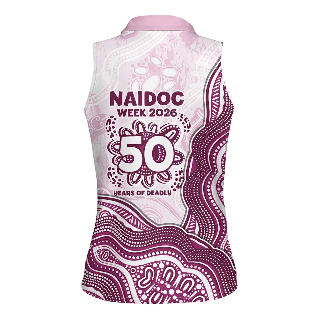Manly Warringah Sea Eagles NAIDOC Week 2026 Women Sleeveless Polo Shirt First Nations of Australia Aboriginal Mascot Rugby