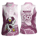 Manly Warringah Sea Eagles NAIDOC Week 2026 Women Sleeveless Polo Shirt First Nations of Australia Aboriginal Mascot Rugby