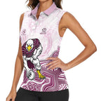 Manly Warringah Sea Eagles NAIDOC Week 2026 Women Sleeveless Polo Shirt First Nations of Australia Aboriginal Mascot Rugby