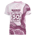 Manly Warringah Sea Eagles NAIDOC Week 2026 Women V-Neck T-Shirt First Nations of Australia Aboriginal Mascot Rugby