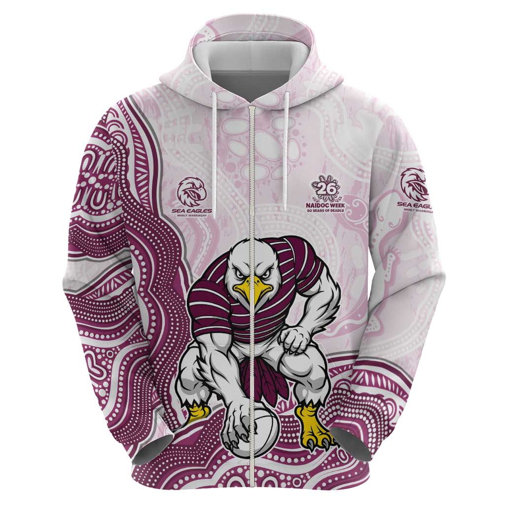 Manly Warringah Sea Eagles NAIDOC Week 2026 Zip Hoodie First Nations of Australia Aboriginal Mascot Rugby