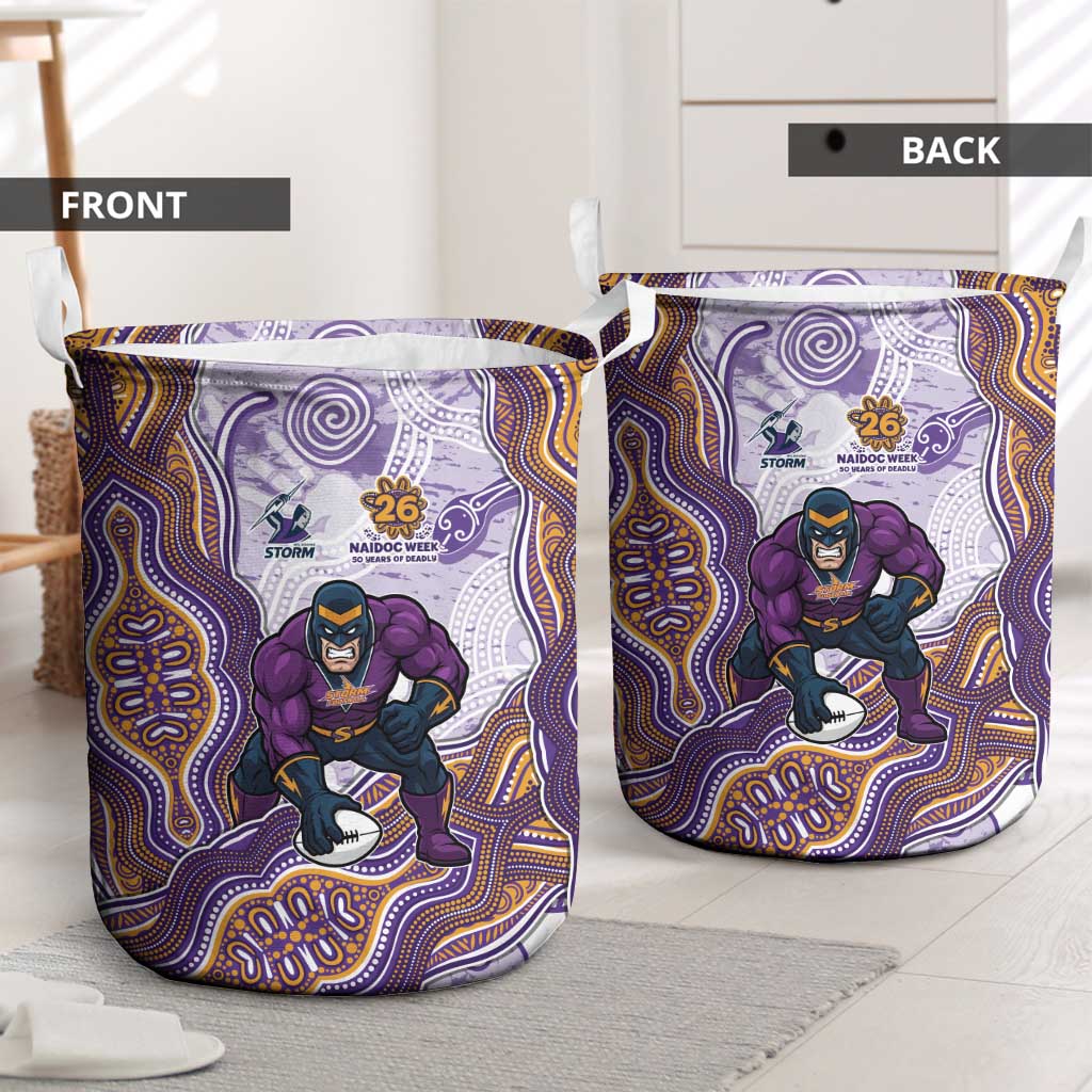Melbourne Storm NAIDOC Week 2026 Laundry Basket First Nations of Australia Aboriginal Mascot Rugby