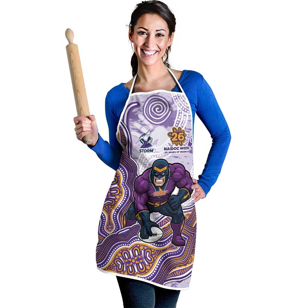 Melbourne Storm NAIDOC Week 2026 Apron First Nations of Australia Aboriginal Mascot Rugby