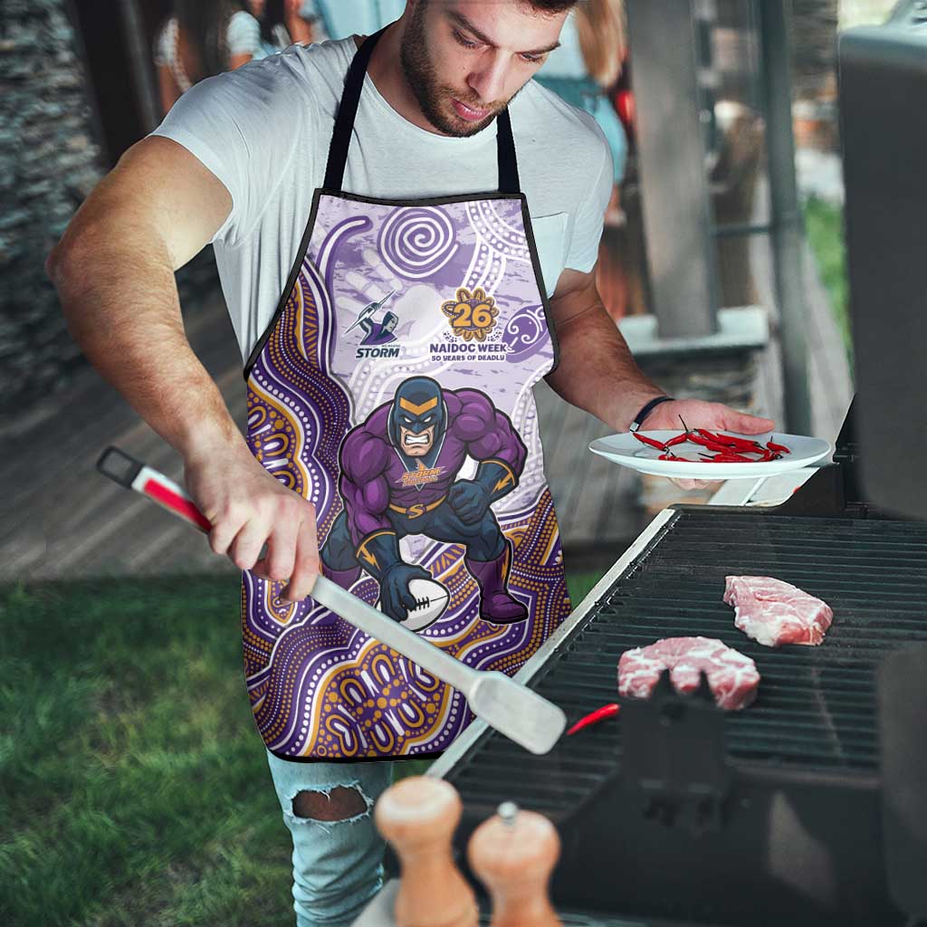 Melbourne Storm NAIDOC Week 2026 Apron First Nations of Australia Aboriginal Mascot Rugby