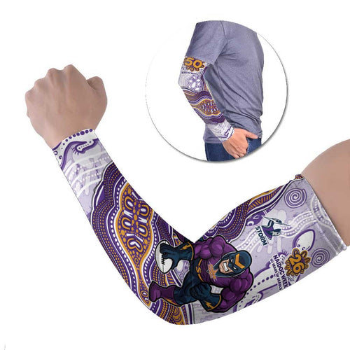 Melbourne Storm NAIDOC Week 2026 Arm Sleeves First Nations of Australia Aboriginal Mascot Rugby