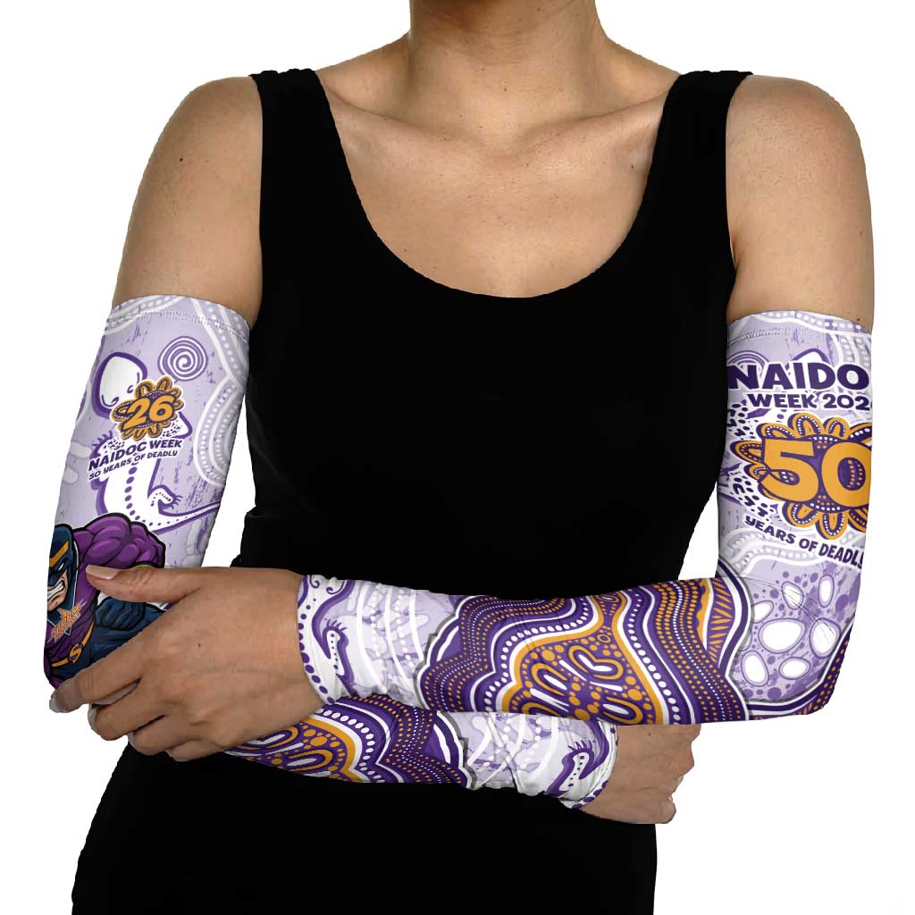 Melbourne Storm NAIDOC Week 2026 Arm Sleeves First Nations of Australia Aboriginal Mascot Rugby