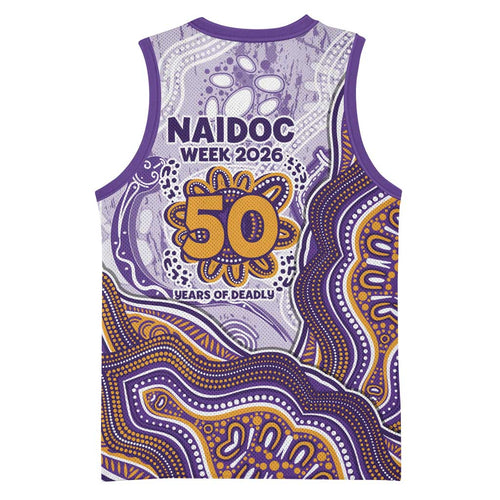 Melbourne Storm NAIDOC Week 2026 Basketball Jersey First Nations of Australia Aboriginal Mascot Rugby