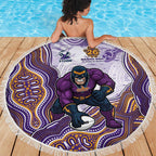 Melbourne Storm NAIDOC Week 2026 Beach Blanket First Nations of Australia Aboriginal Mascot Rugby