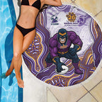 Melbourne Storm NAIDOC Week 2026 Beach Blanket First Nations of Australia Aboriginal Mascot Rugby