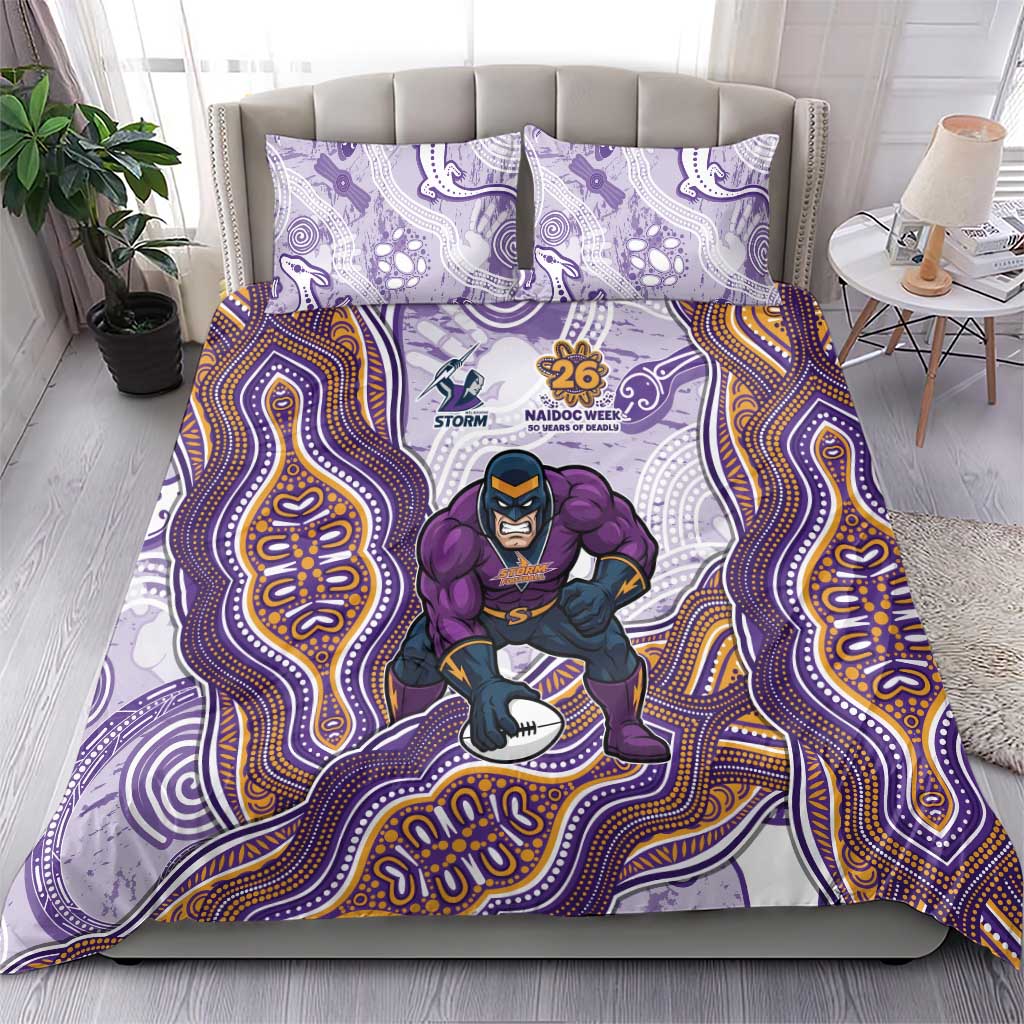 Melbourne Storm NAIDOC Week 2026 Bedding Set First Nations of Australia Aboriginal Mascot Rugby