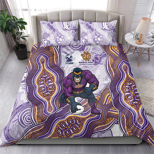 Melbourne Storm NAIDOC Week 2026 Bedding Set First Nations of Australia Aboriginal Mascot Rugby
