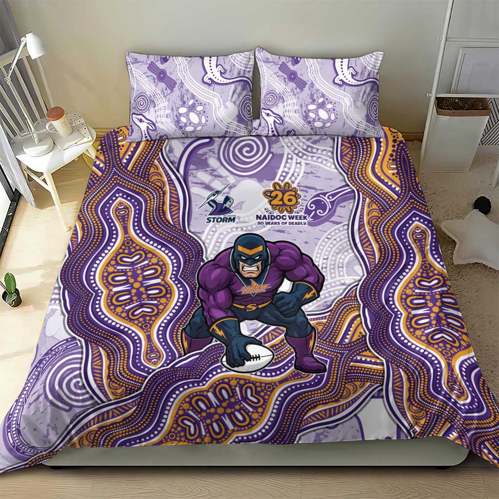 Melbourne Storm NAIDOC Week 2026 Bedding Set First Nations of Australia Aboriginal Mascot Rugby