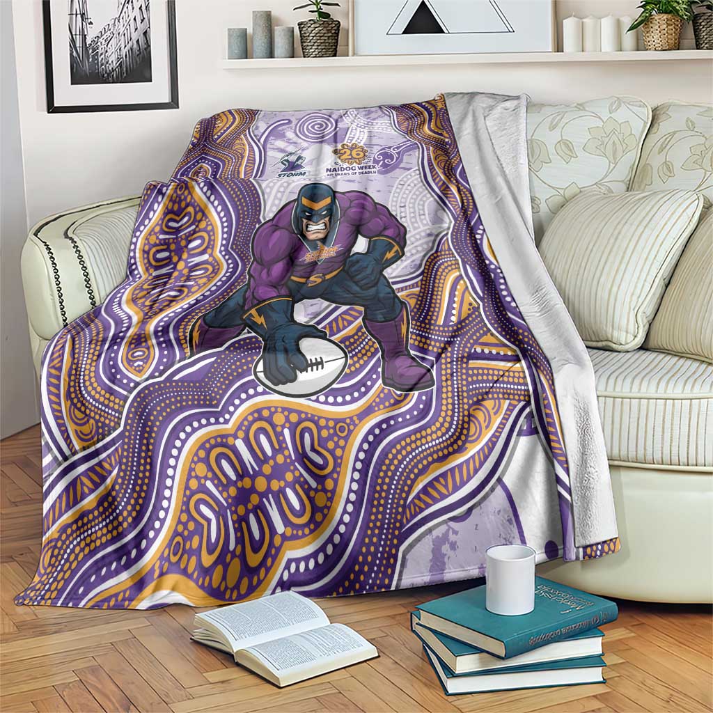 Melbourne Storm NAIDOC Week 2026 Blanket First Nations of Australia Aboriginal Mascot Rugby