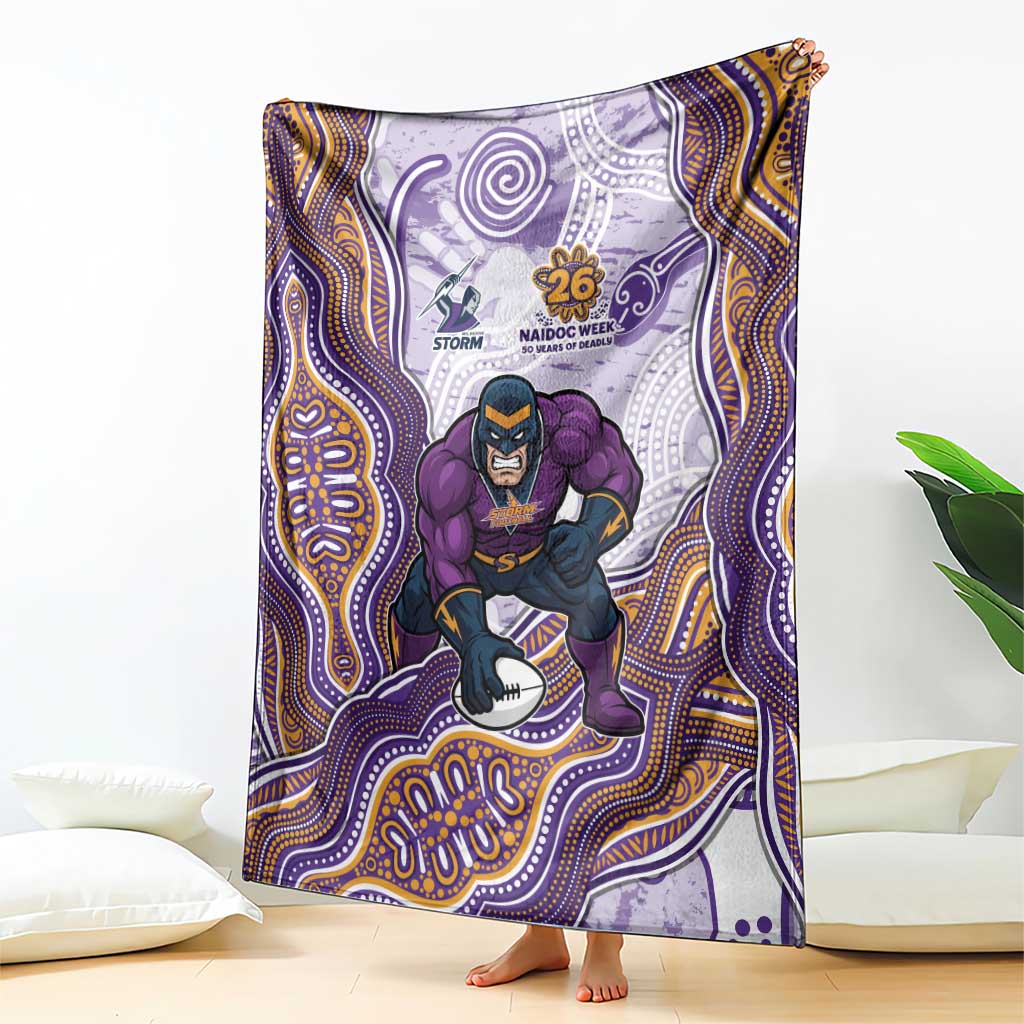 Melbourne Storm NAIDOC Week 2026 Blanket First Nations of Australia Aboriginal Mascot Rugby
