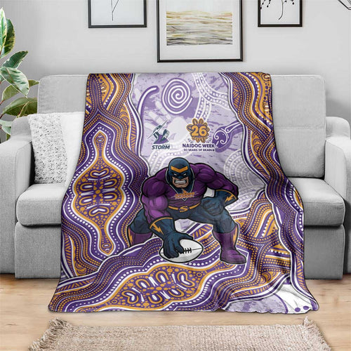 Melbourne Storm NAIDOC Week 2026 Blanket First Nations of Australia Aboriginal Mascot Rugby