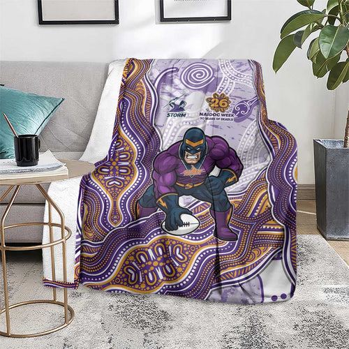 Melbourne Storm NAIDOC Week 2026 Blanket First Nations of Australia Aboriginal Mascot Rugby