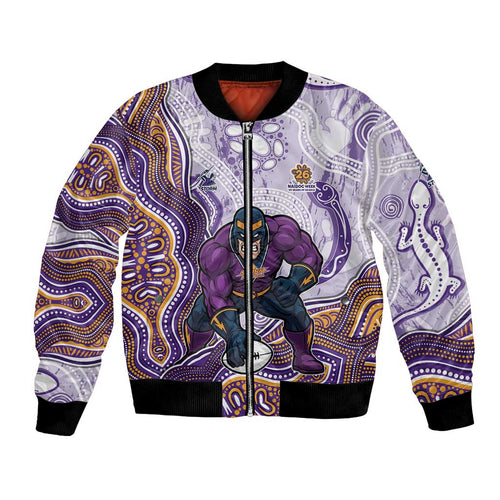 Melbourne Storm NAIDOC Week 2026 Bomber Jacket First Nations of Australia Aboriginal Mascot Rugby