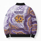 Melbourne Storm NAIDOC Week 2026 Bomber Puffer Jacket First Nations of Australia Aboriginal Mascot Rugby