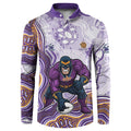 Melbourne Storm NAIDOC Week 2026 Button Sweatshirt First Nations of Australia Aboriginal Mascot Rugby