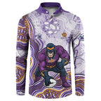 Melbourne Storm NAIDOC Week 2026 Button Sweatshirt First Nations of Australia Aboriginal Mascot Rugby