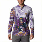 Melbourne Storm NAIDOC Week 2026 Button Sweatshirt First Nations of Australia Aboriginal Mascot Rugby