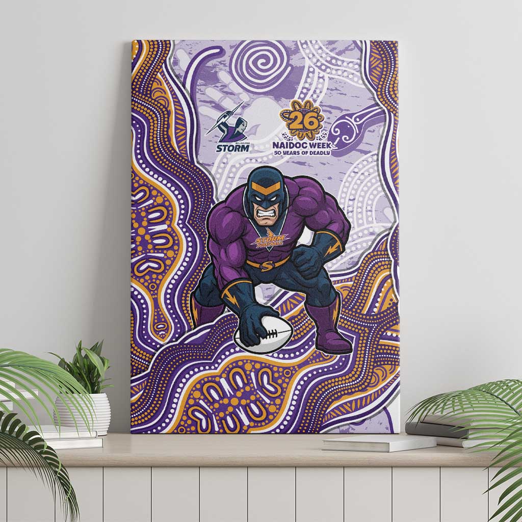 Melbourne Storm NAIDOC Week 2026 Canvas Wall Art First Nations of Australia Aboriginal Mascot Rugby