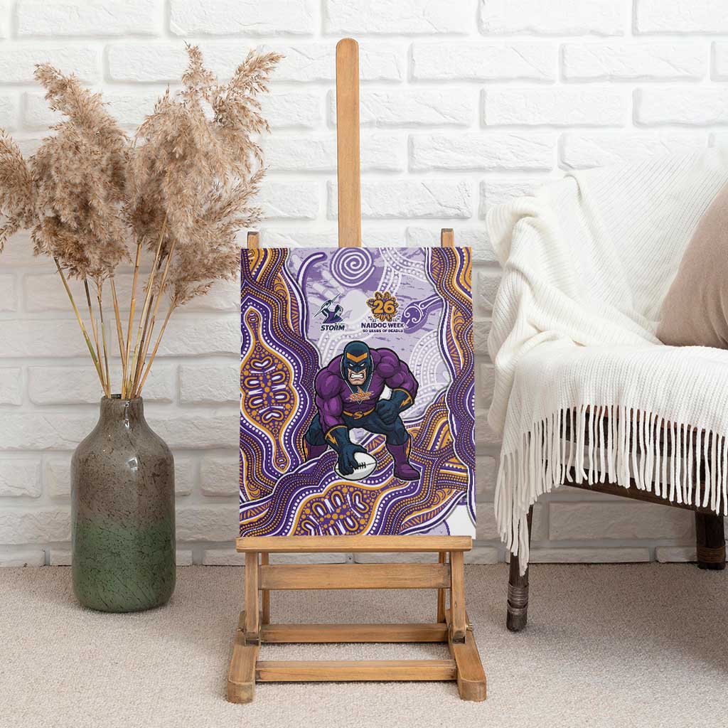 Melbourne Storm NAIDOC Week 2026 Canvas Wall Art First Nations of Australia Aboriginal Mascot Rugby