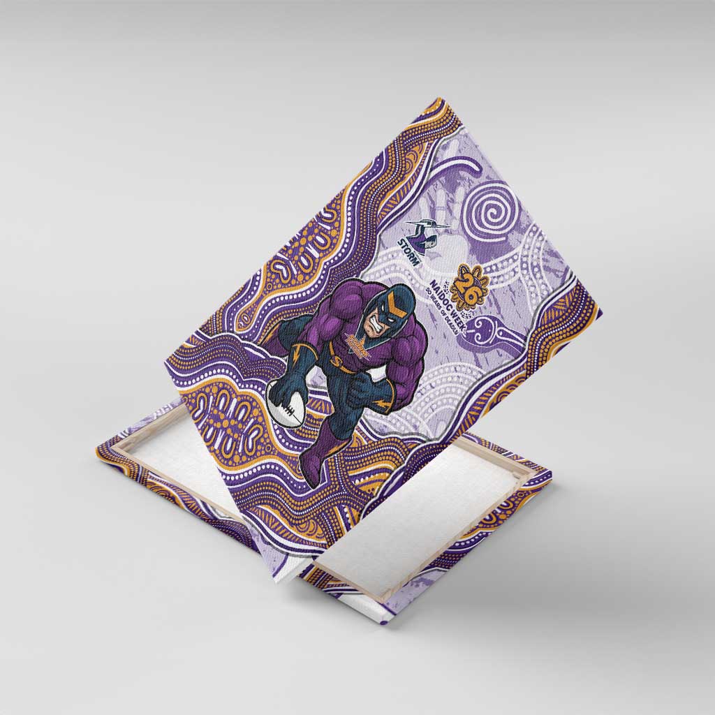 Melbourne Storm NAIDOC Week 2026 Canvas Wall Art First Nations of Australia Aboriginal Mascot Rugby