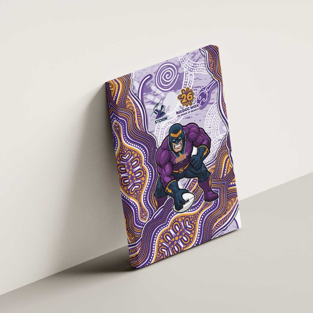 Melbourne Storm NAIDOC Week 2026 Canvas Wall Art First Nations of Australia Aboriginal Mascot Rugby