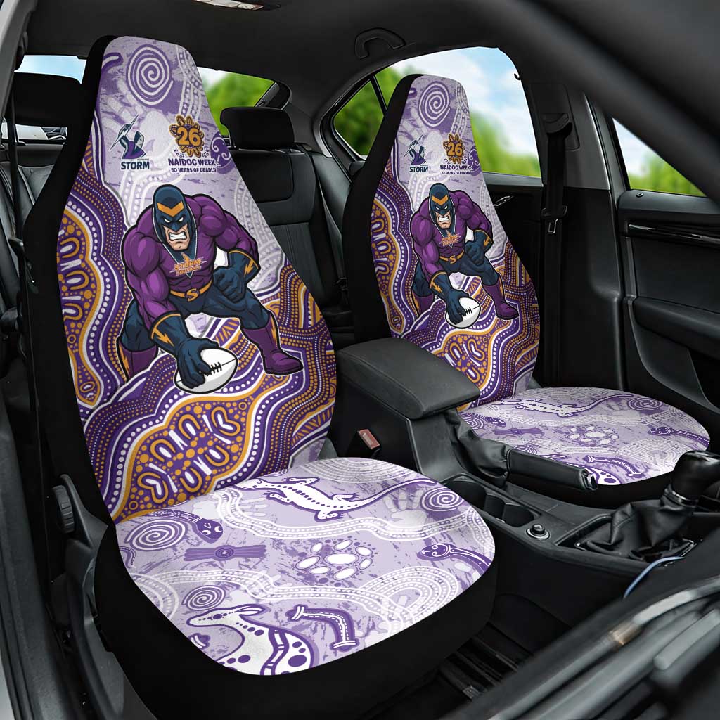 Melbourne Storm NAIDOC Week 2026 Car Seat Cover First Nations of Australia Aboriginal Mascot Rugby