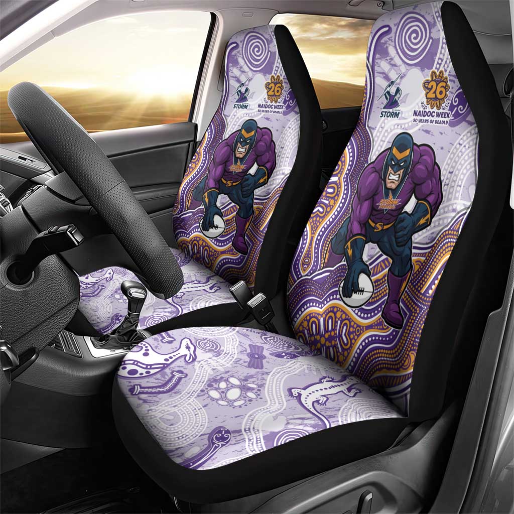Melbourne Storm NAIDOC Week 2026 Car Seat Cover First Nations of Australia Aboriginal Mascot Rugby