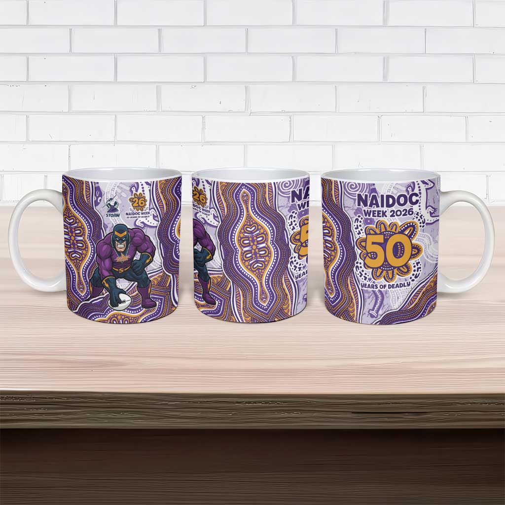 Melbourne Storm NAIDOC Week 2026 Ceramic Mug First Nations of Australia Aboriginal Mascot Rugby