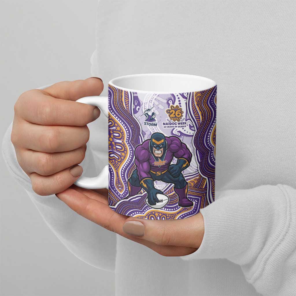 Melbourne Storm NAIDOC Week 2026 Ceramic Mug First Nations of Australia Aboriginal Mascot Rugby